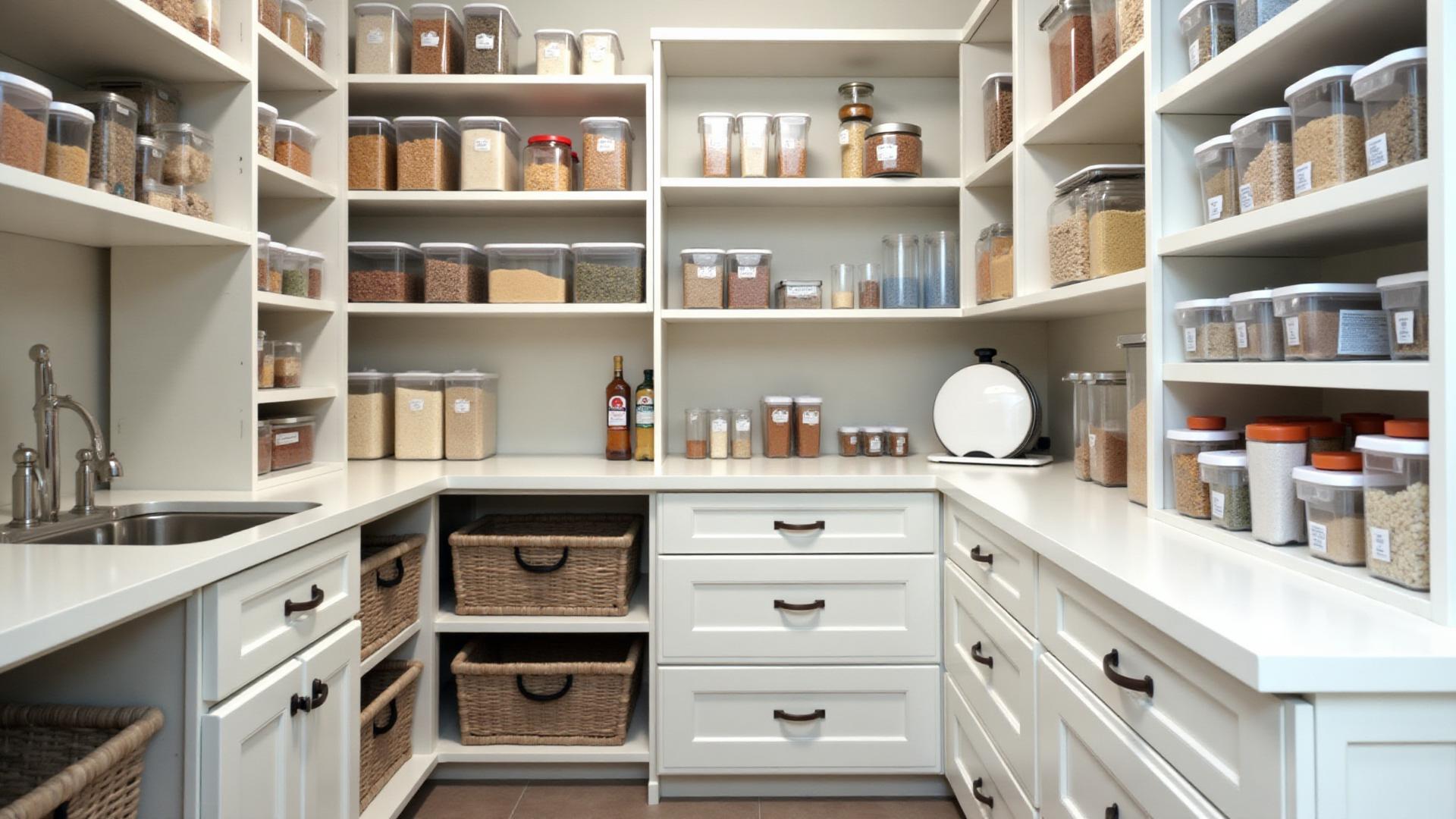 Pantry Organization services by Precision Custom Woodwork & Remodeling - Custom Shelving, Maximum Storage, Easy Access, Organization Systems - Licensed contractor serving Maryland and Northern Virginia